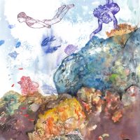 Récif, aquarelle et gravure, 56 x 76 cm, 2017 © Marie Tijou Récif, aquarelle et gravure, 56 x 76 cm, 2017 © Marie Tijou