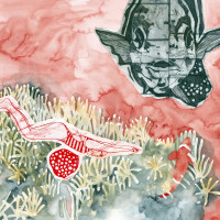 Mer rouge, aquarelle et gravure, 56 x 76 cm, 2019 © Marie Tijou Mer rouge, aquarelle et gravure, 56 x 76 cm, 2019 © Marie Tijou