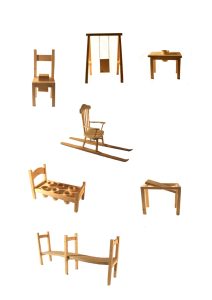 Maquettes en bois, 2008.