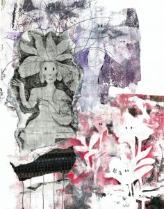 Digitale de bal, 40 x 50 cm, 2024 © Marie Tijou