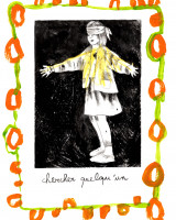 Chercher, monotype et gravure, 18 x 25 cm, 2023 © Marie Tijou