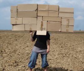 Cartons, photographie numérique, 2008.