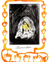 Illumination, monotype et gravure, 18 x 25 cm, 2023 © Marie Tijou