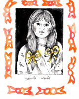 Nœuds dorés, monotype et gravure, 18 x 25 cm, 2023 © Marie Tijou